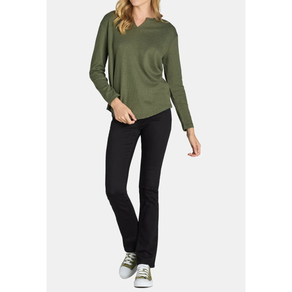 Time and Tru Womens Notch Neck Thermal Top Sea Turtle Size XL (16-18) - Picture 3 of 7